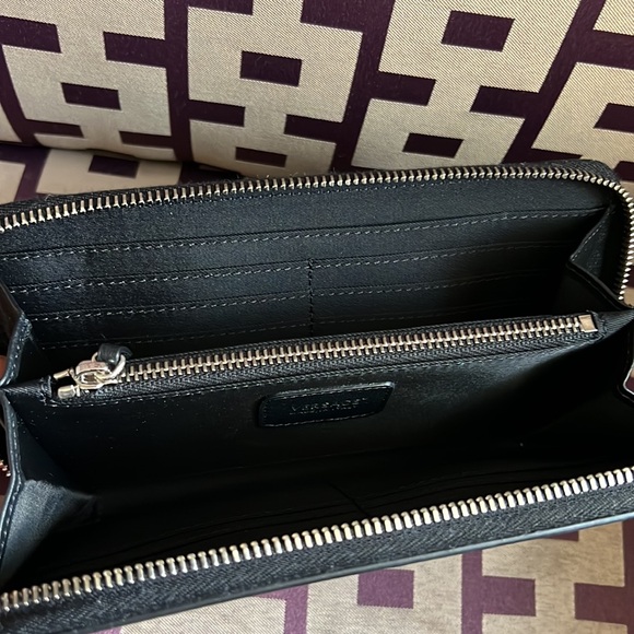Versace unisex zip around long continental wallet NEW - Picture 7 of 7